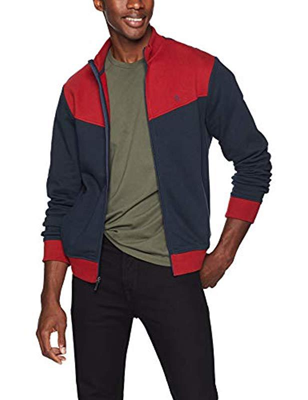Download Lyst - Original Penguin Long Sleeve Track Jacket in Blue ...