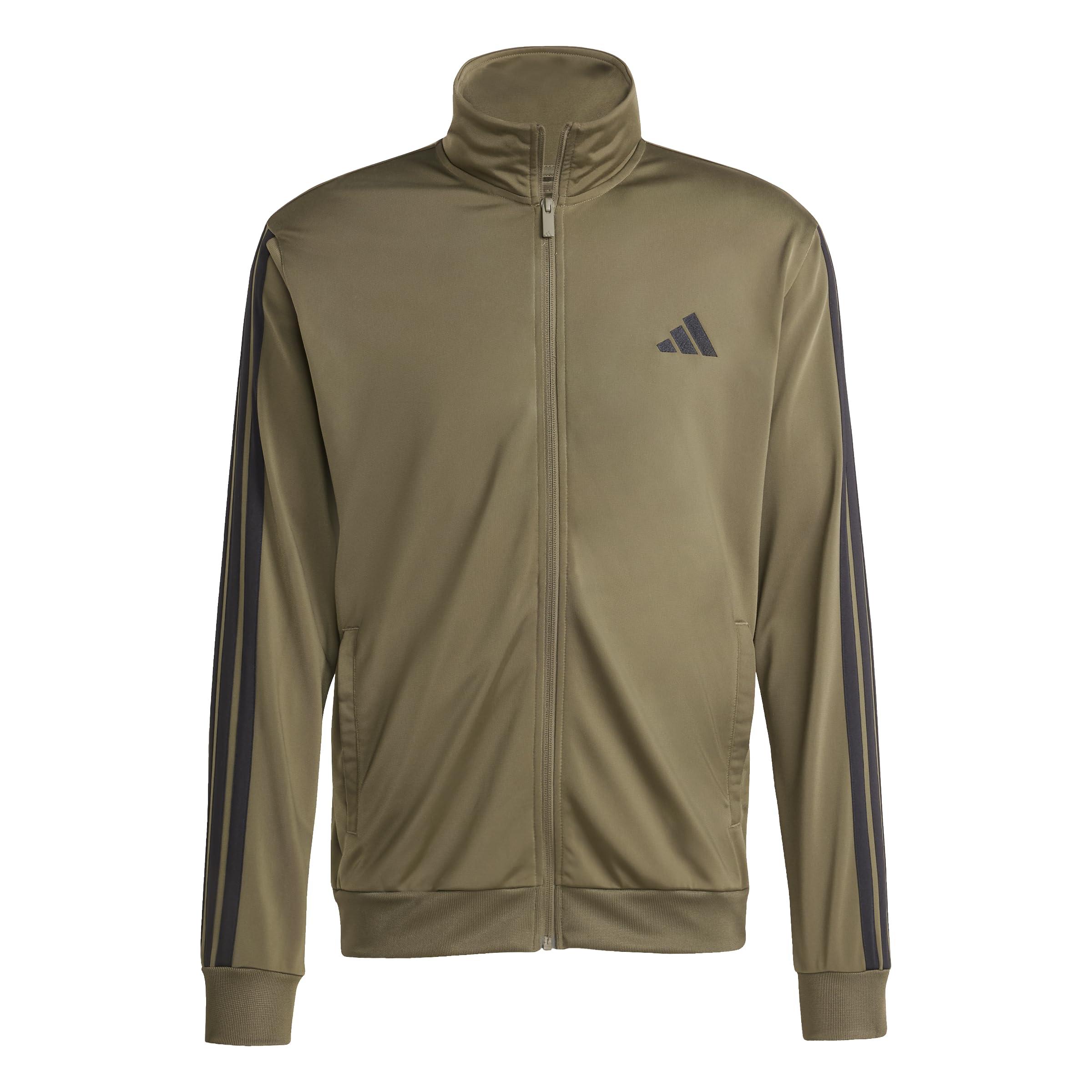 adidas track top base green