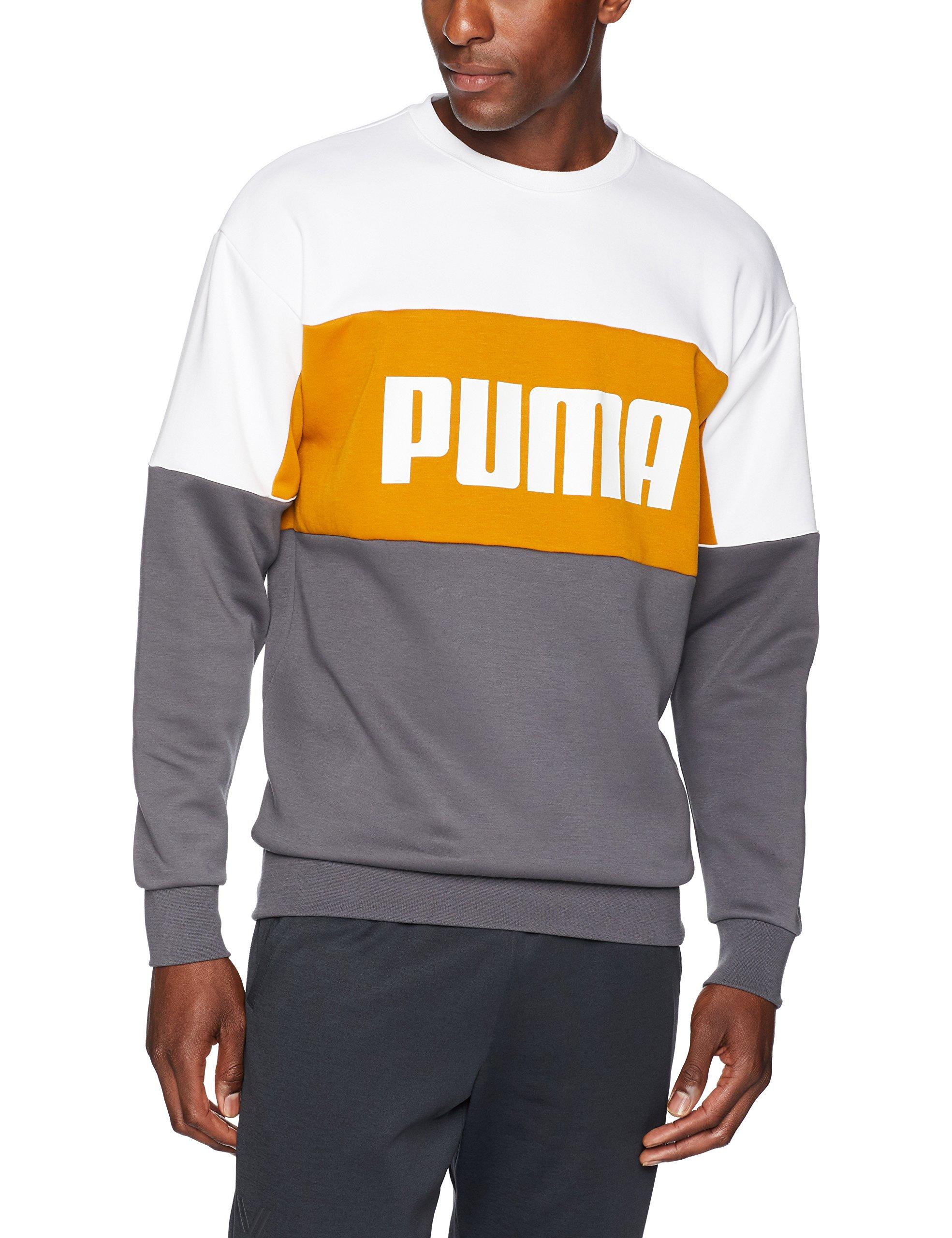 PUMA Cotton Retro Crew Sweatshirt in 14 (Gray) for Men - Lyst