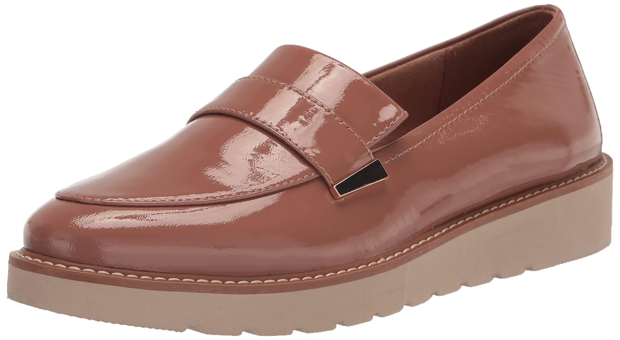 Naturalizer S Adaline Slip On Lightweight Platform Loafer ,hazelnut Brown  Patent Leather,7.5w in Black | Lyst