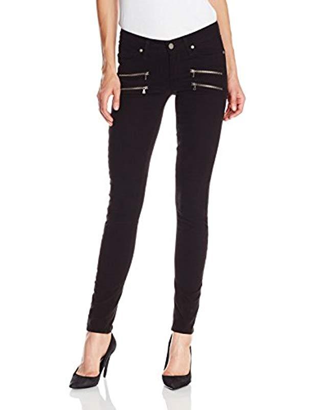 PAIGE Womens Edgemont Double Zip Skinny Jean