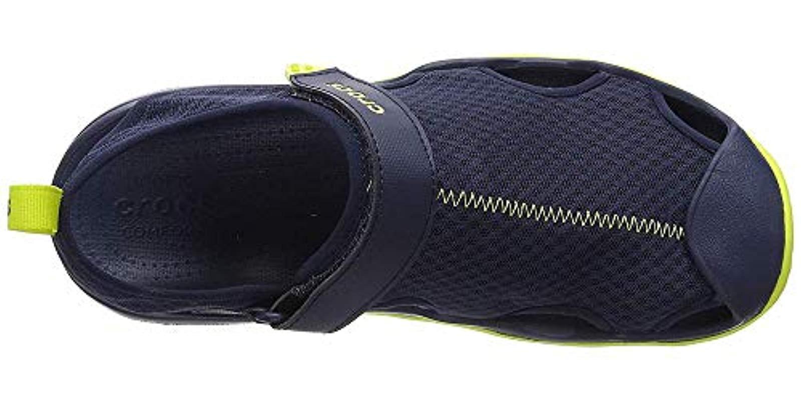 Crocs™ Swiftwater Mesh Deck Sandal Sport in Blue for Men | Lyst