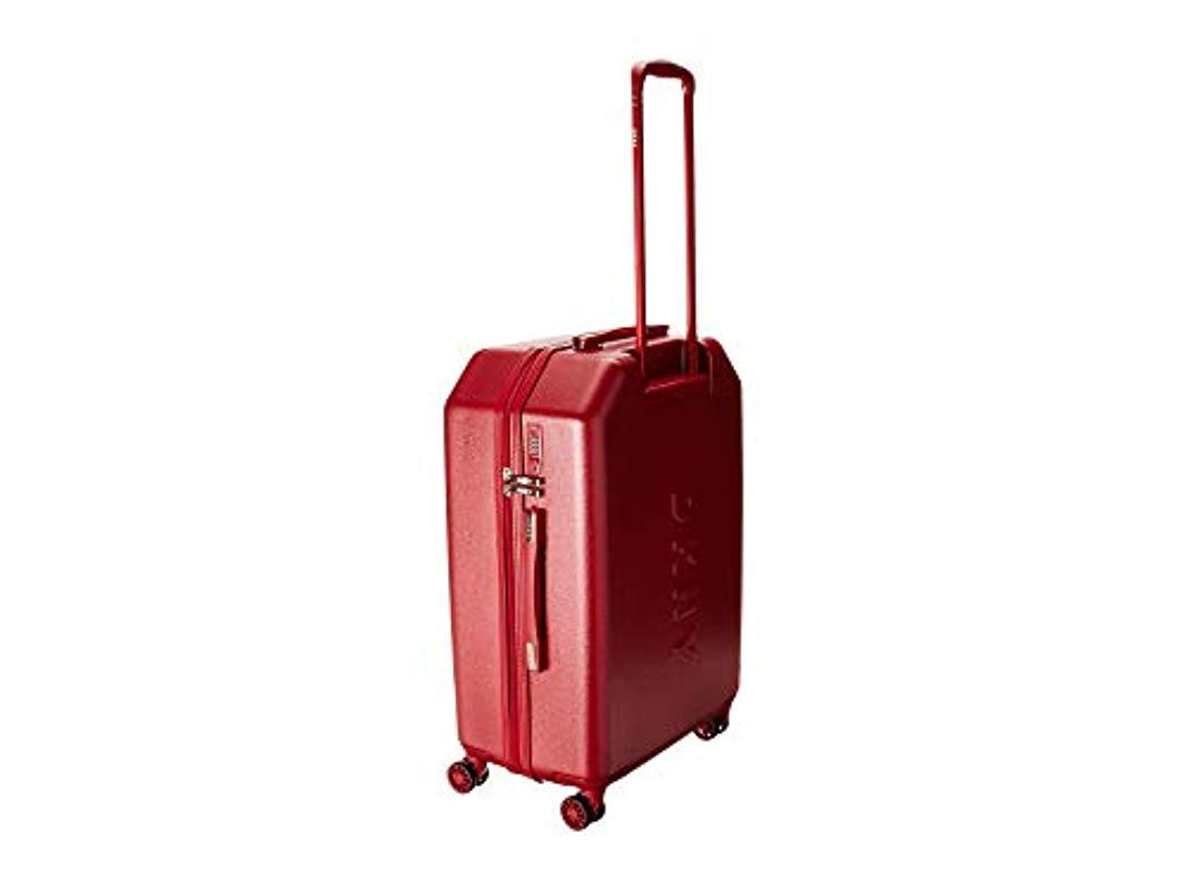 dkny red suitcase