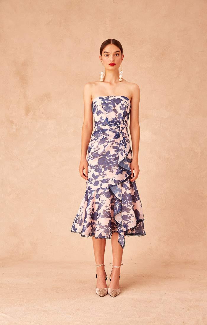 mermaid midi cocktail dress