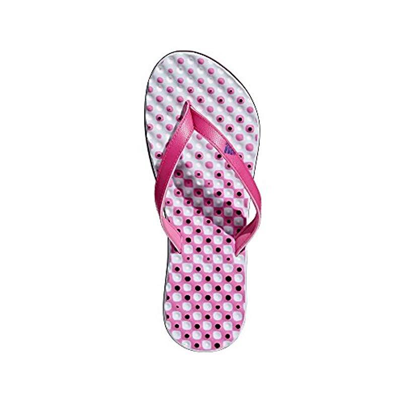 adidas Synthetic Eezay Dots Flip Flops in Pink | Lyst