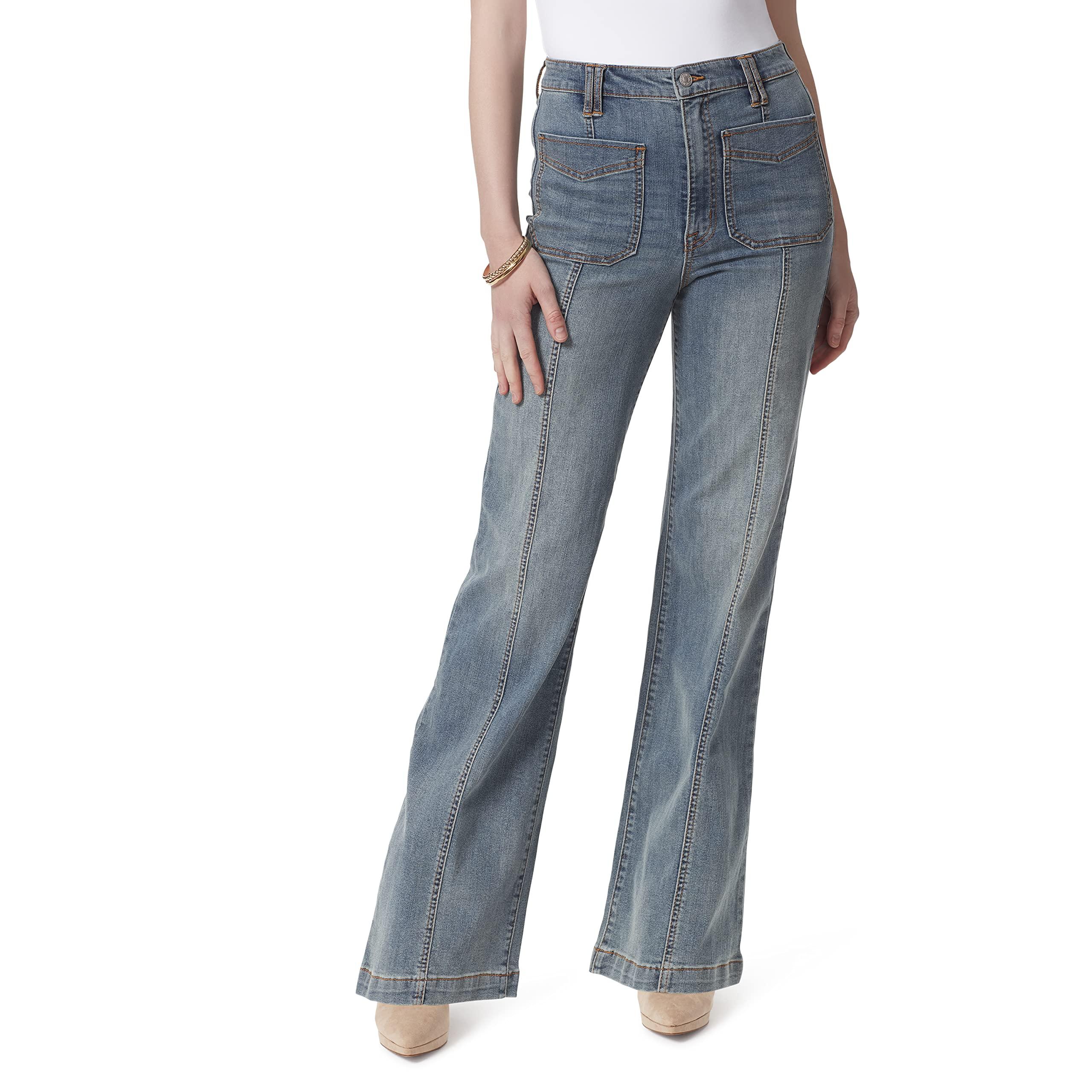 Jessica Simpson Tease High Rise Wide Leg Jean in Blue | Lyst