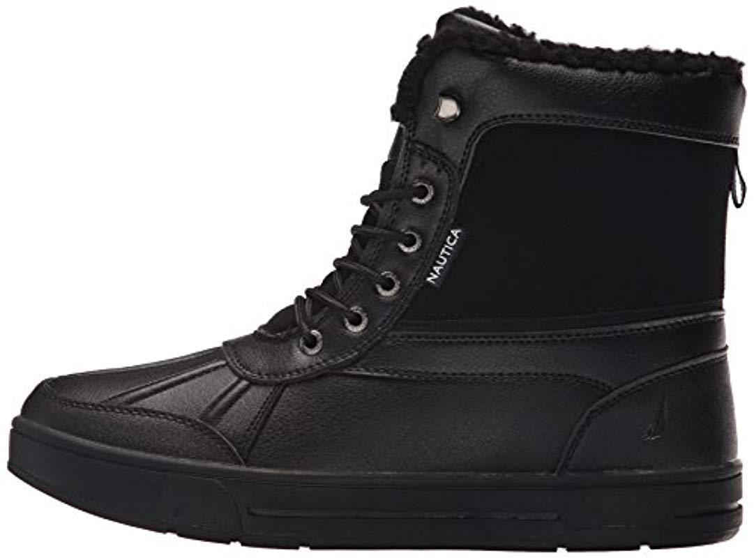 Nautica Lockview Ankle Boot in Black for Men - Lyst