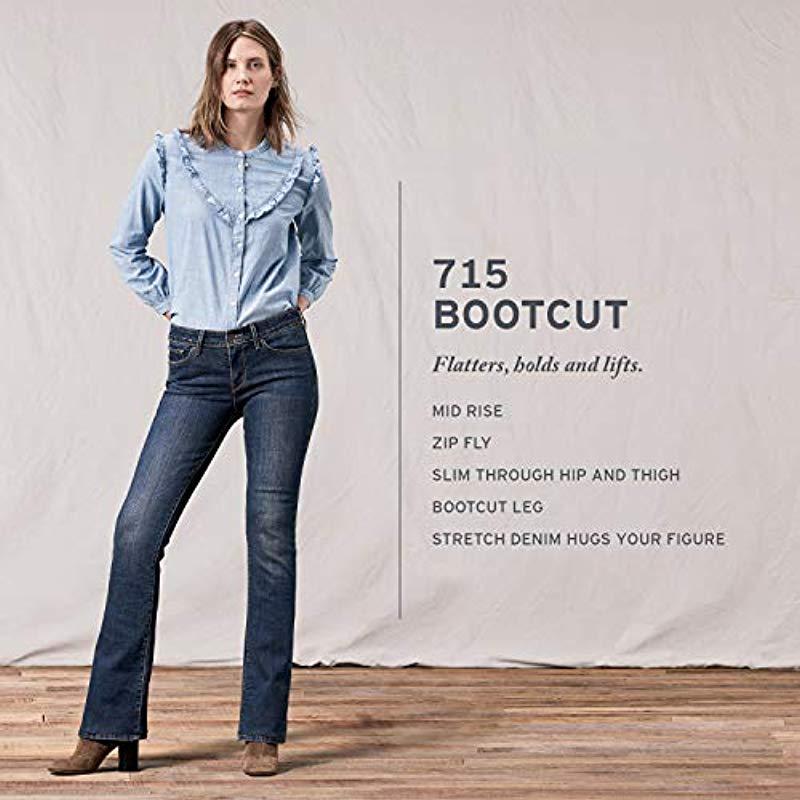 Levi's Denim 715 Vintage Bootcut Jeans in Blue - Lyst