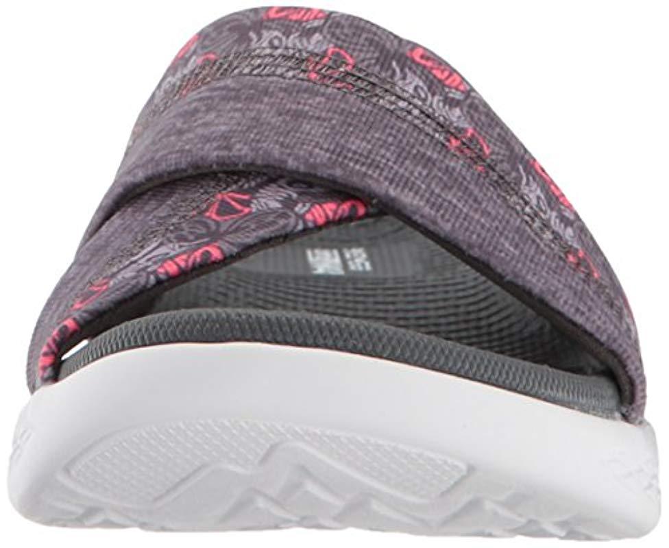 skechers gray sandals