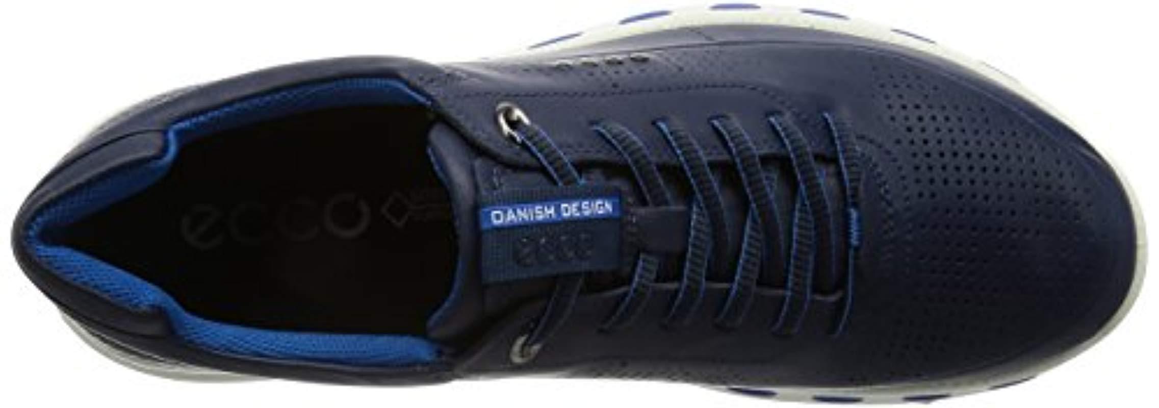 Ecco Cool 2.0 Leather Gore-tex Fashion Sneaker in Blue for Men - Lyst