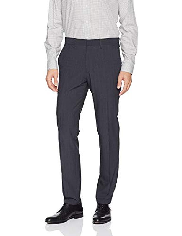 Cole Reaction Stretch Mini Glen Plaid Slim Fit Dress Pant in