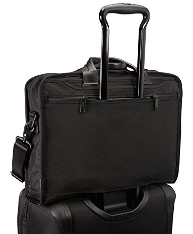 Tumi - Alpha 2 Compact Large Screen Laptop Brief Briefcase - 17 Inch  Computer Bag For And - Black for Men | Lyst