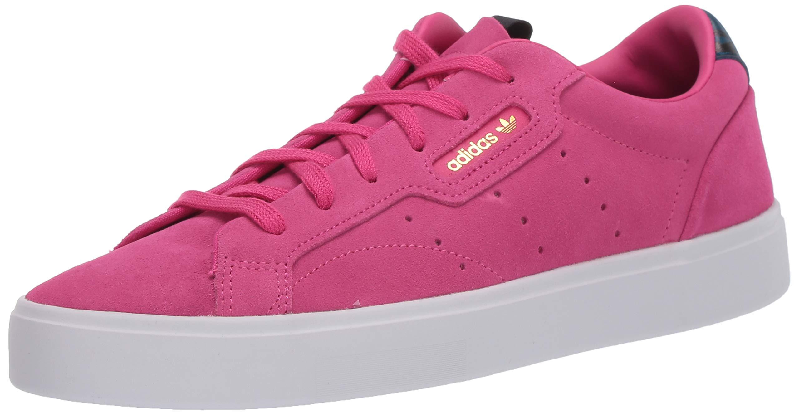 adidas Originals Leather Adidas Sleek W in Pink - Save 57% - Lyst