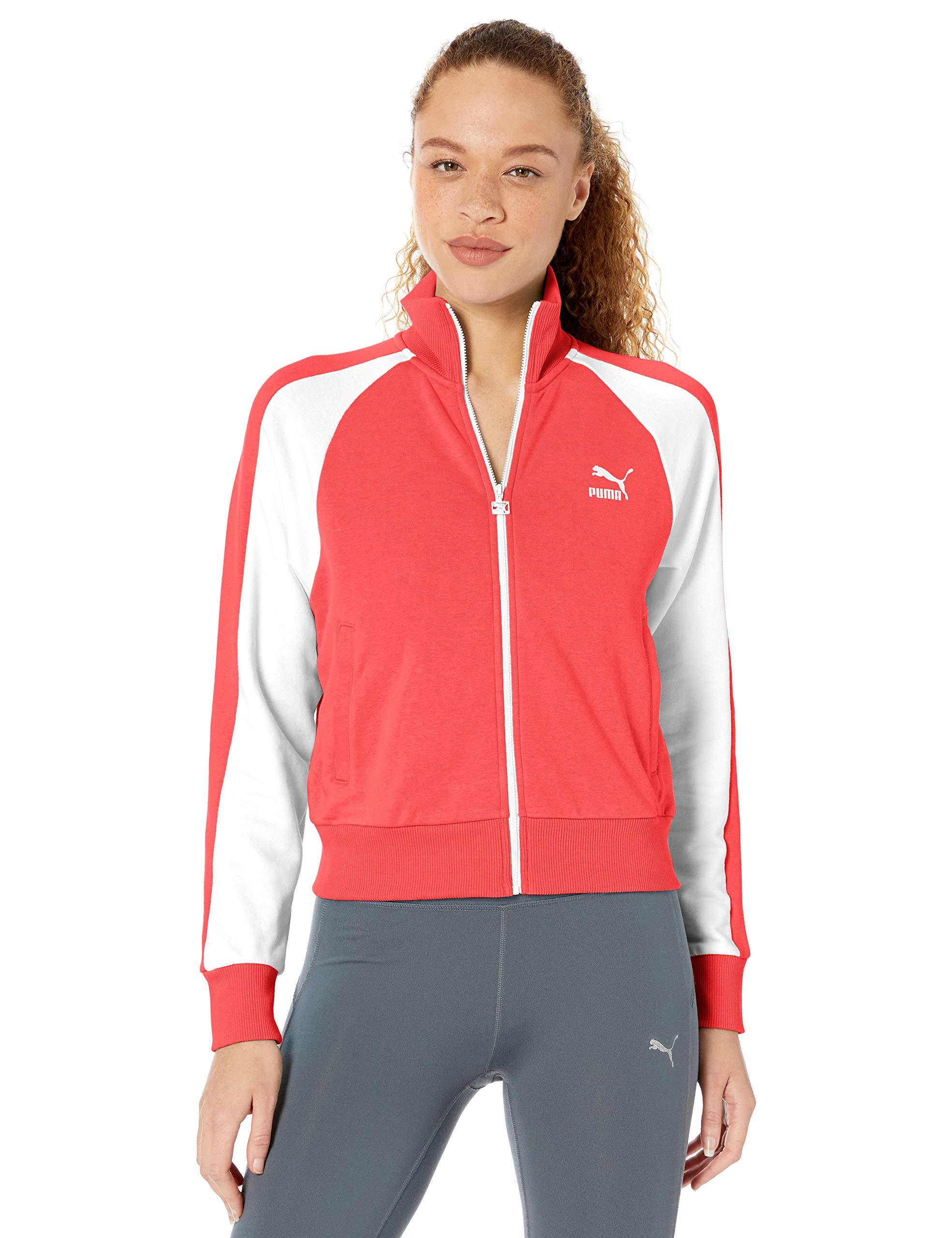 PUMA Rubber Classics T7 Track Jacket in Red - Lyst