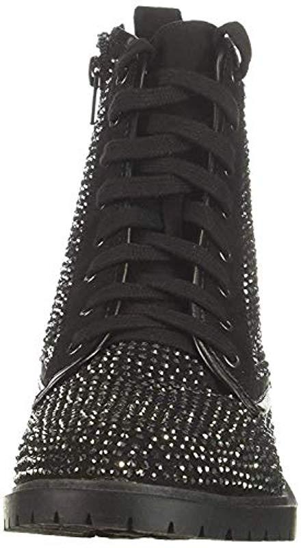 kirra rhinestone combat boots