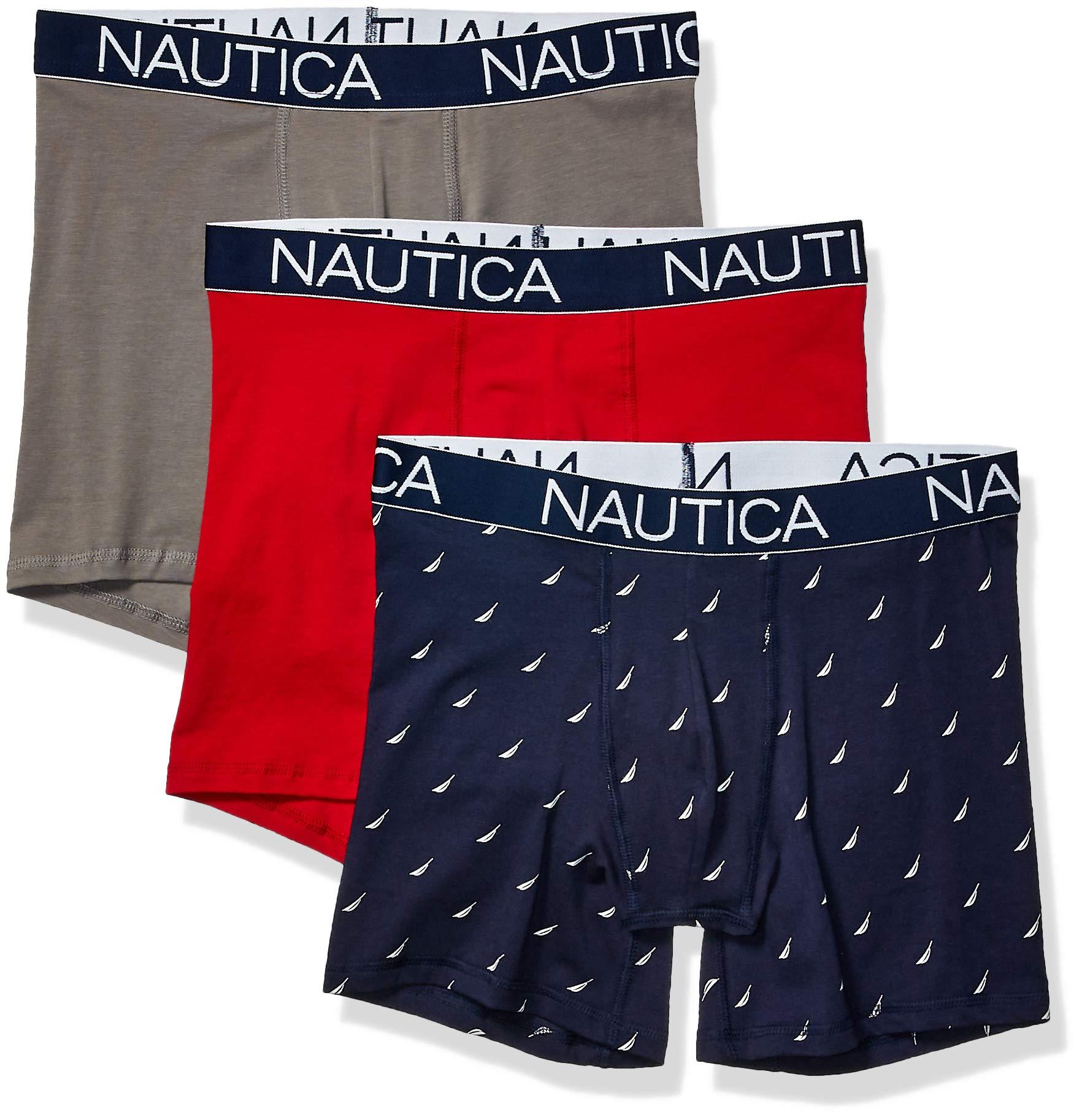 Nautica 3-pack Classic Underwear Cotton Stretch Boxer Brief for Men - Lyst