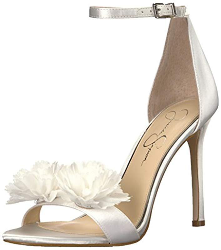 jessica simpson white heels