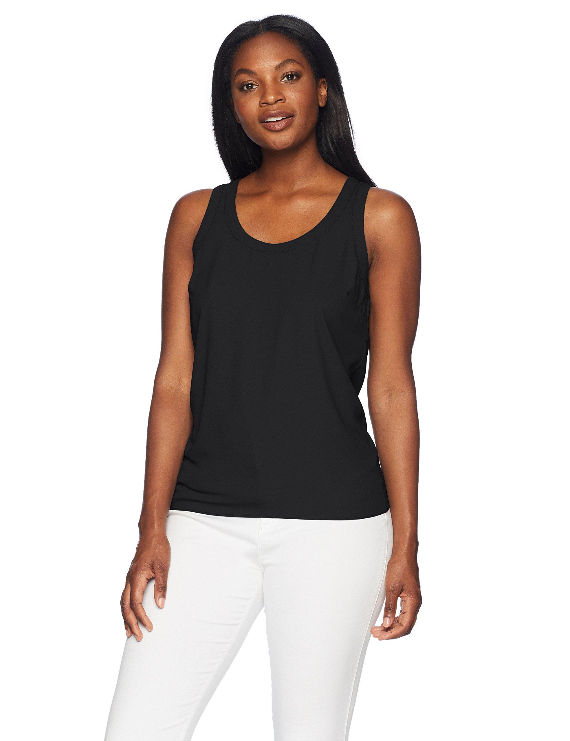 black scoop top