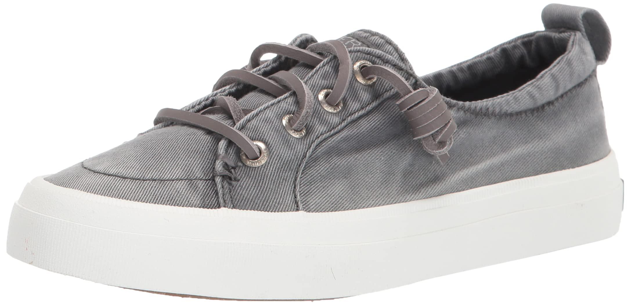 gray sperry sneakers