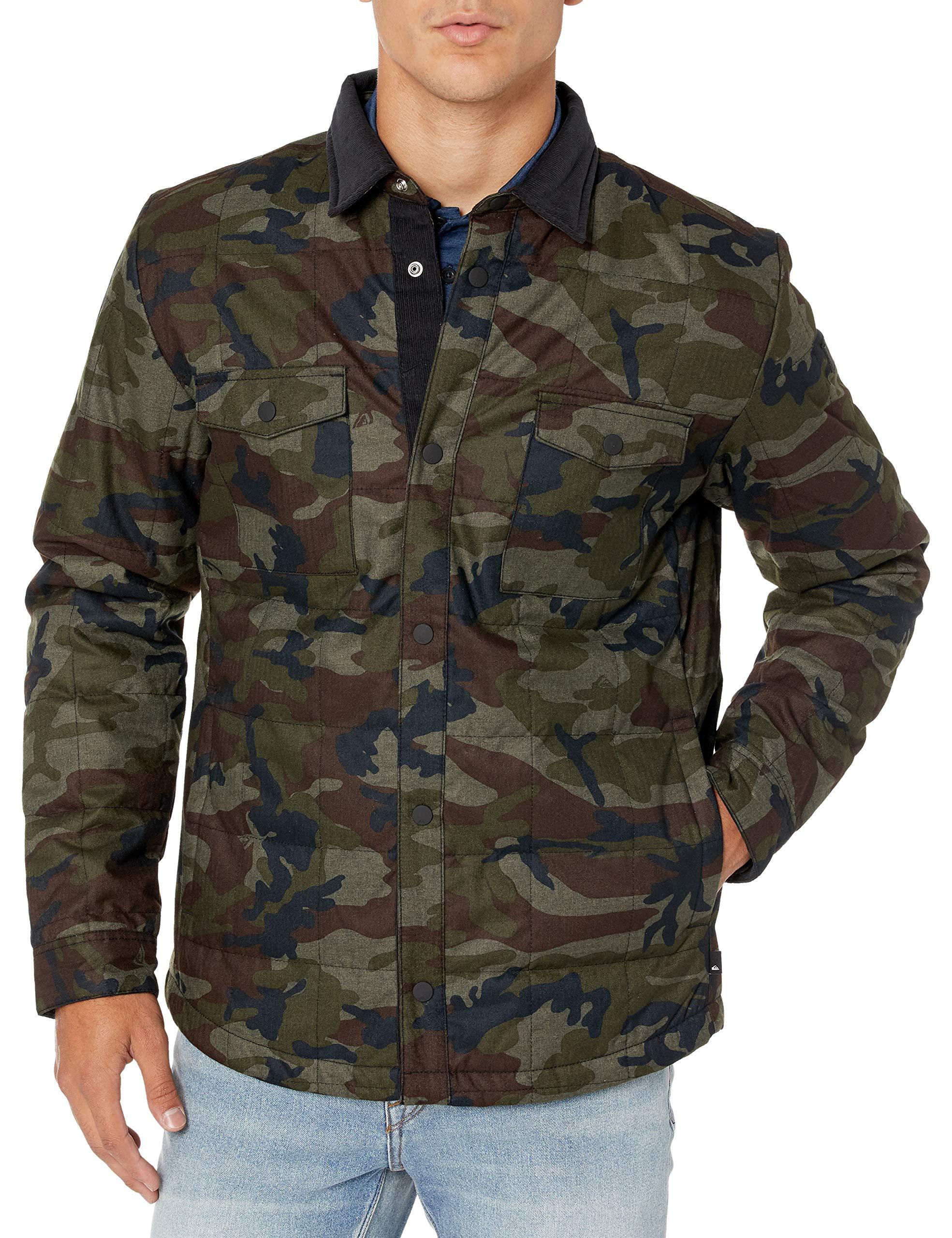 quiksilver camo jacket
