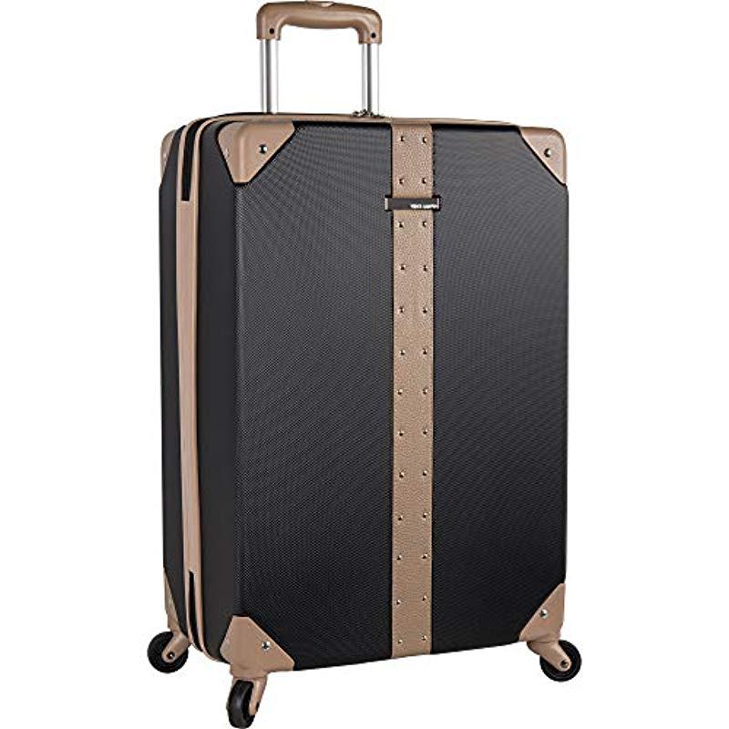 vince camuto black and gold luggage