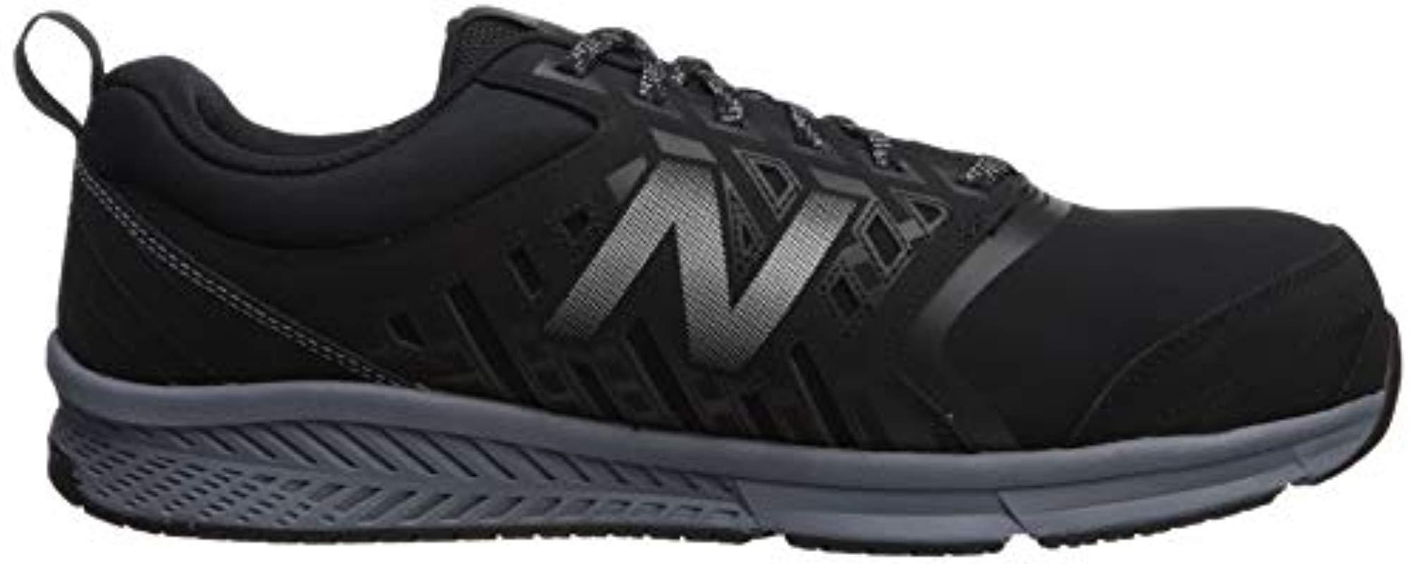 New Balance Synthetic 412v1 Work Industrial Shoe in Black/Silver (Black ...