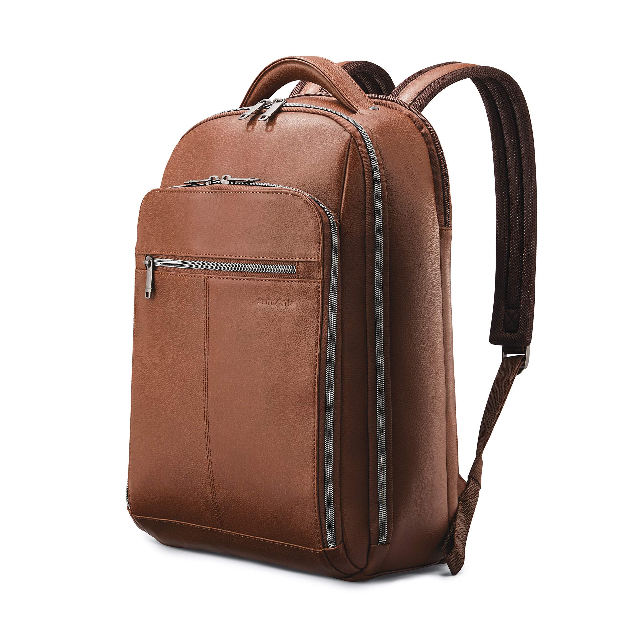 leather backpack that fits laptop