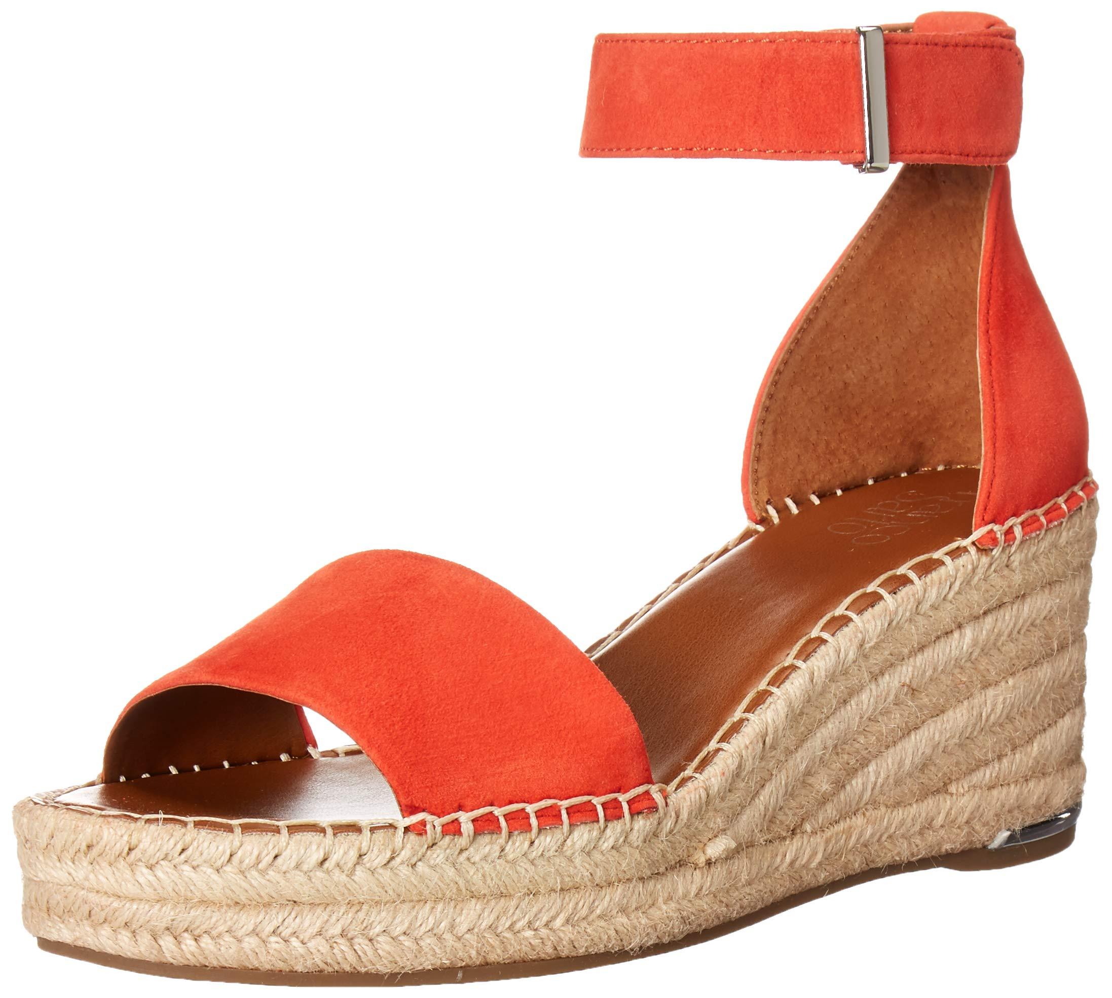 Franco Sarto Womens Clemens Espadrille Wedge Sandal in Red | Lyst