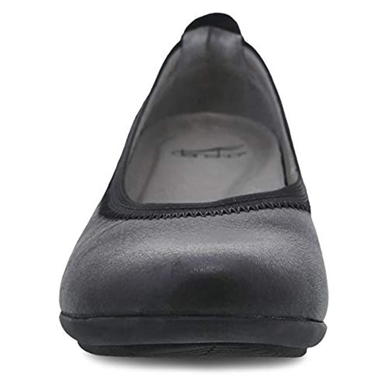 dansko black flats