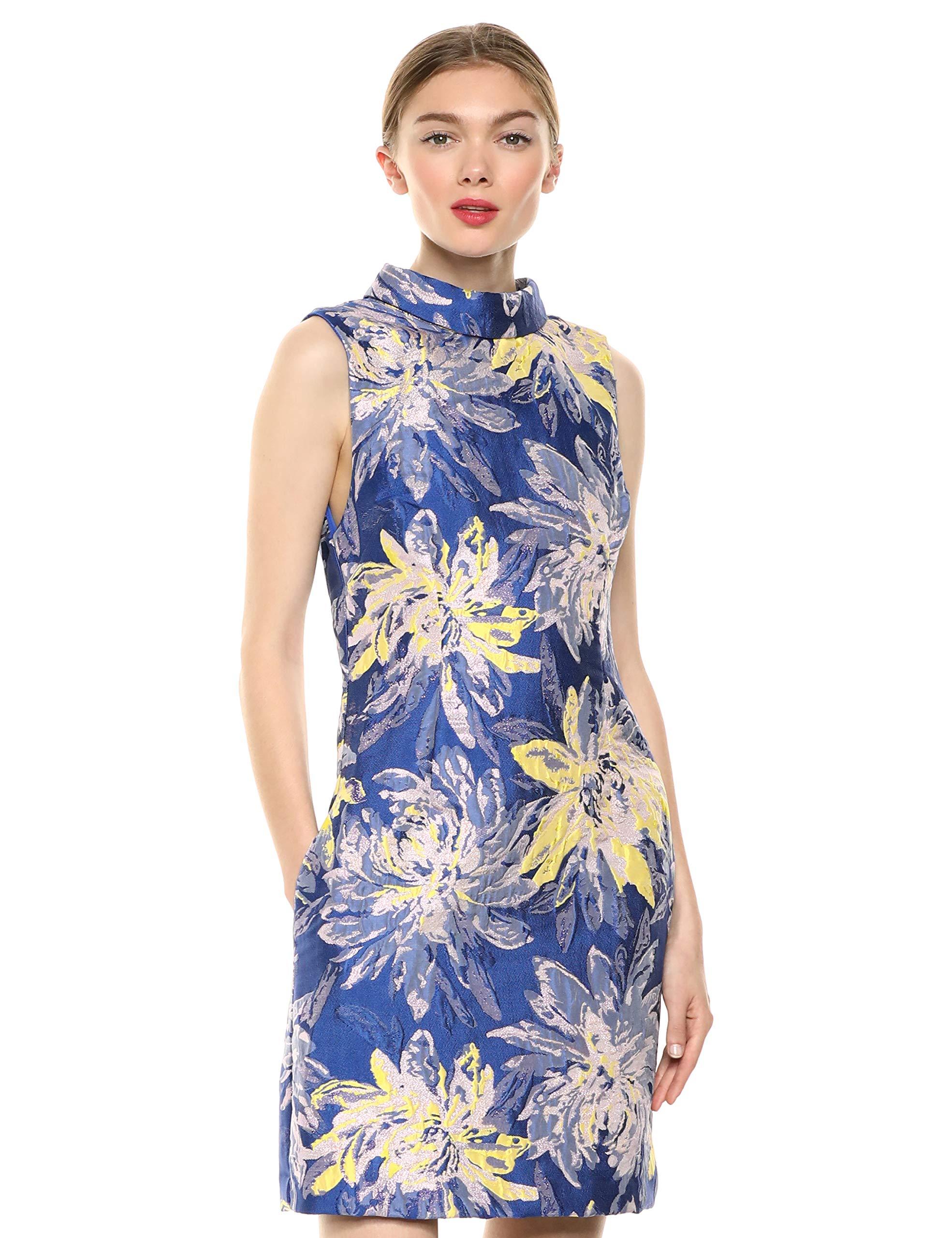 laundry by shelli segal floral print mock neck maxi dress