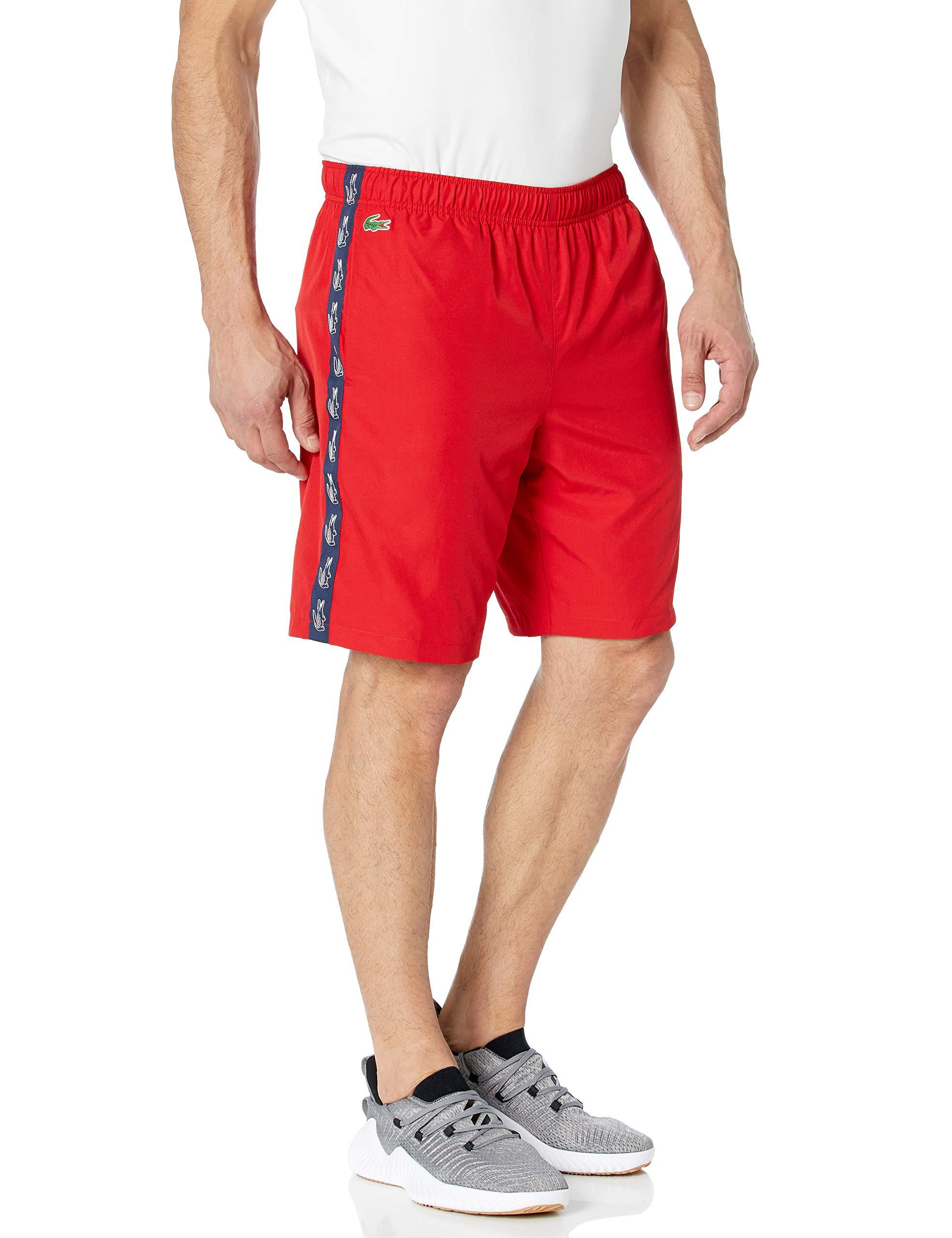 lacoste tape shorts