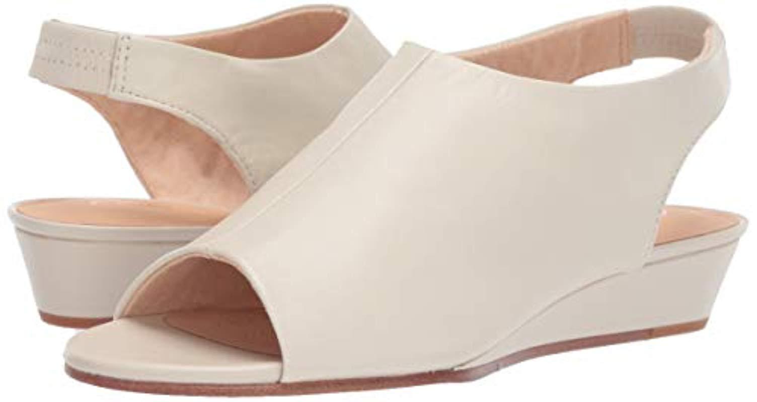 clarks white wedge sandals