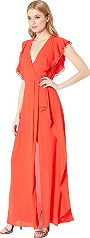 callie ruffled gown