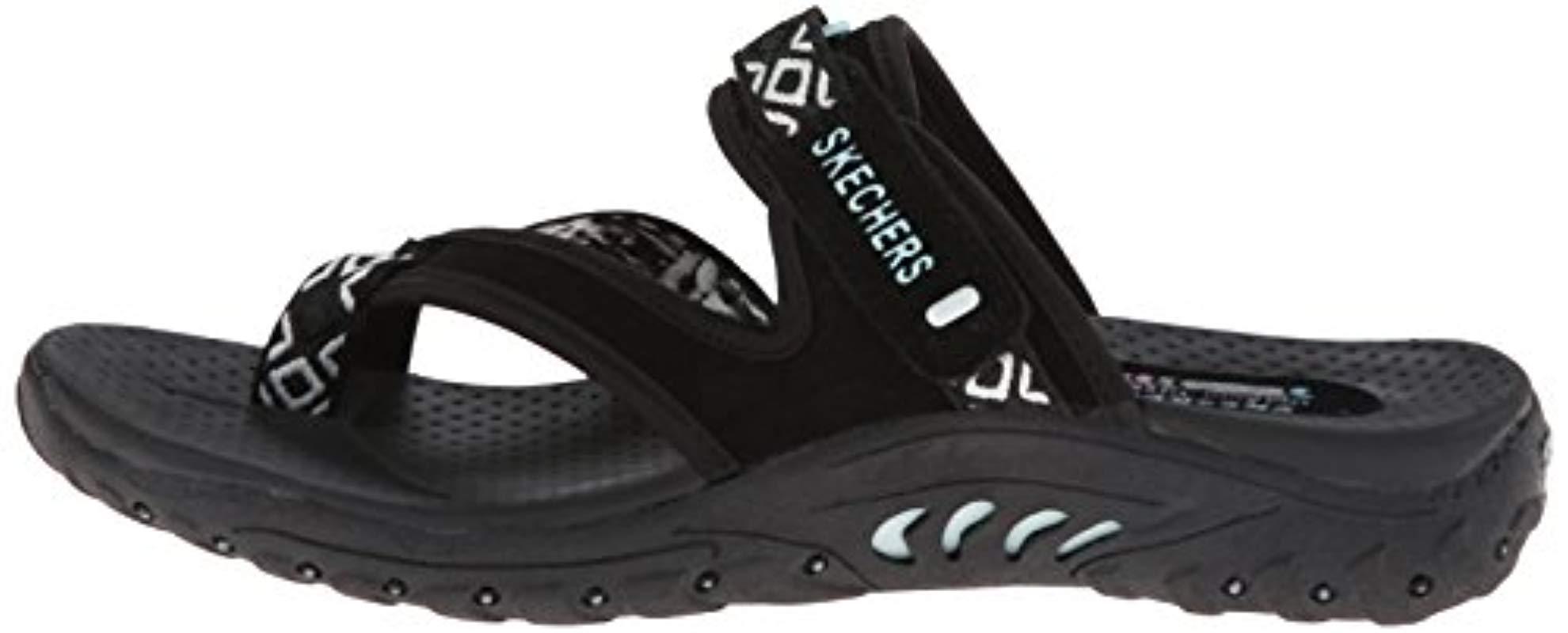 skechers women's reggae trailway slop sandals flip flop