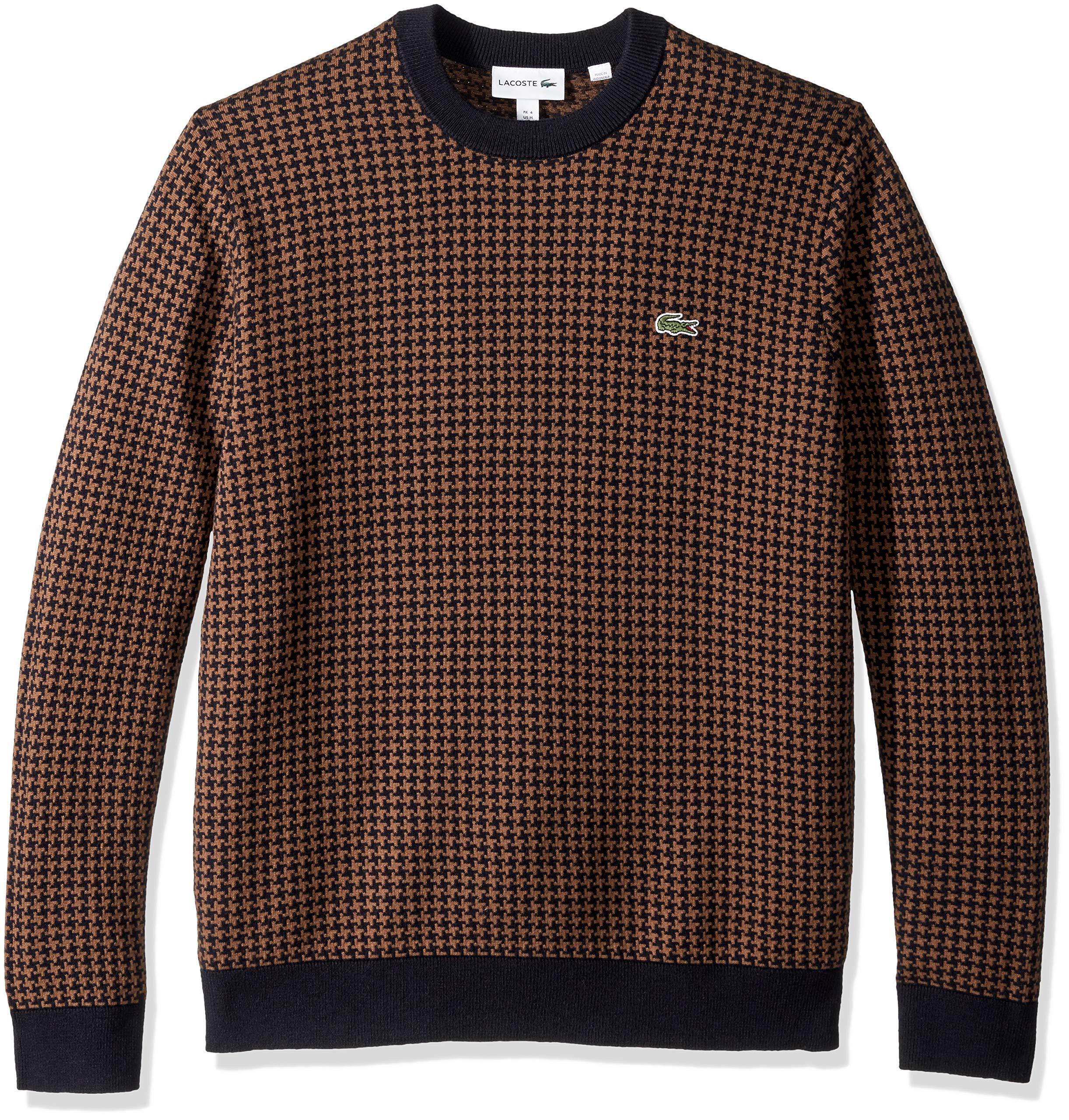 lacoste houndstooth sweater