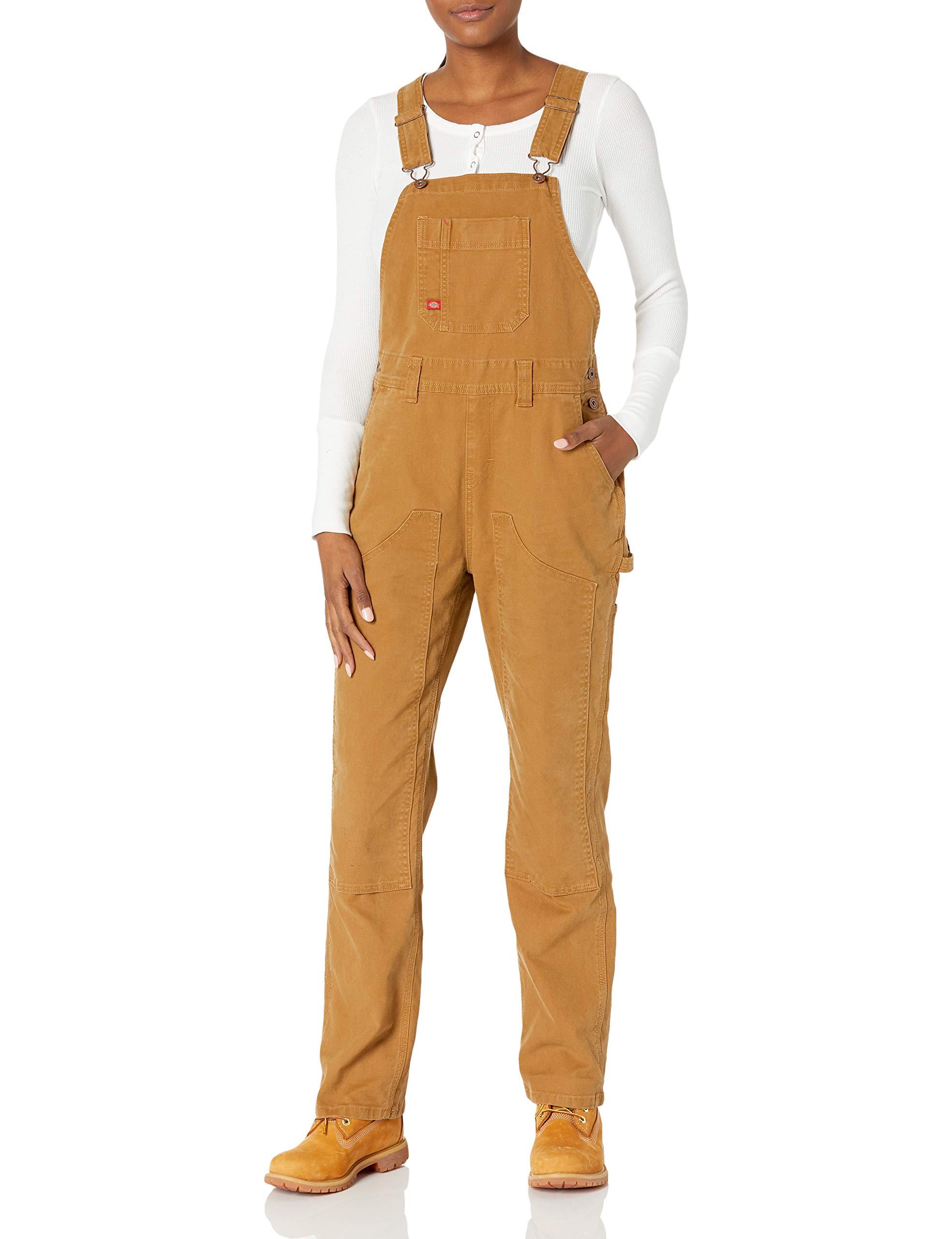 Dickies Double Front Bib Overalls in Brown - Save 2% - Lyst