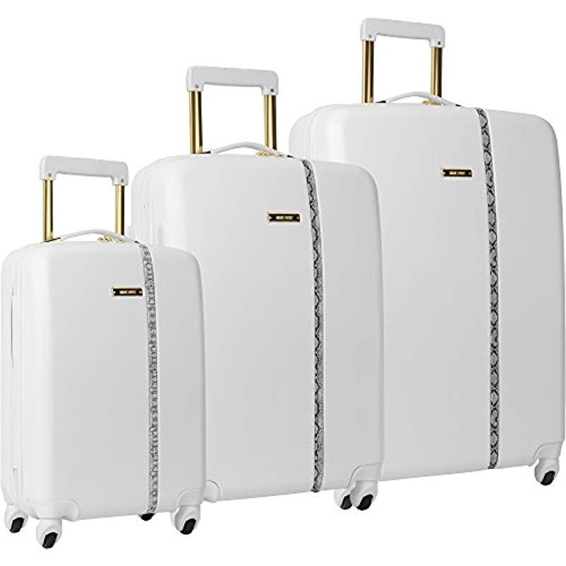 Nine West 3 Piece Hardside Spinner Luggage Set in White | Lyst