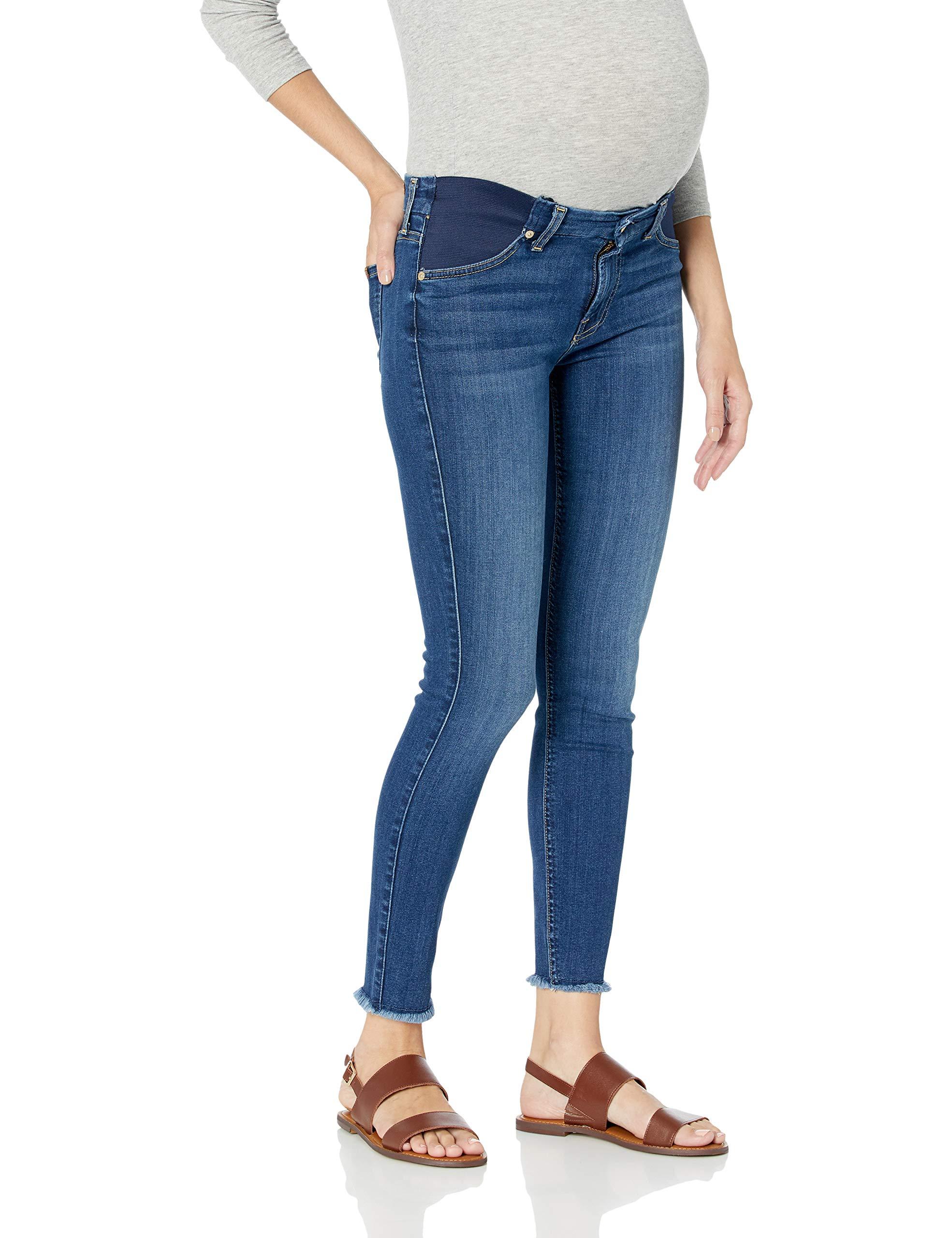 7 For All Mankind Denim Maternity Jeans in Blue Lyst
