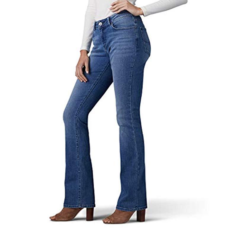 Lee Jeans Denim Modern Series Curvy Fit Bootcut Jean With Hidden Pocket in  Blue - Save 70% | Lyst