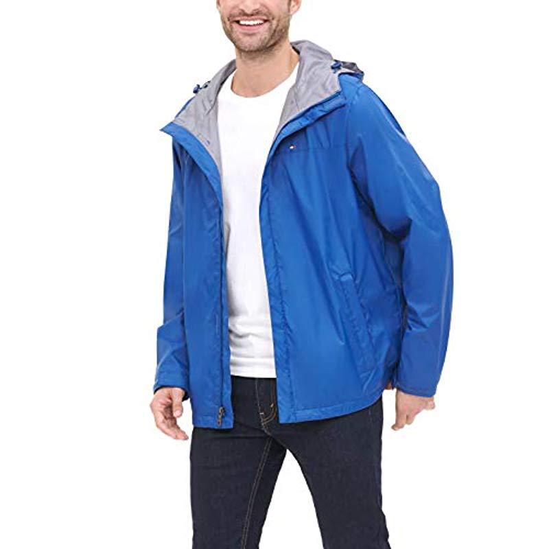 Tommy Hilfiger Waterproof Breathable Hooded Jacket in Blue for Men