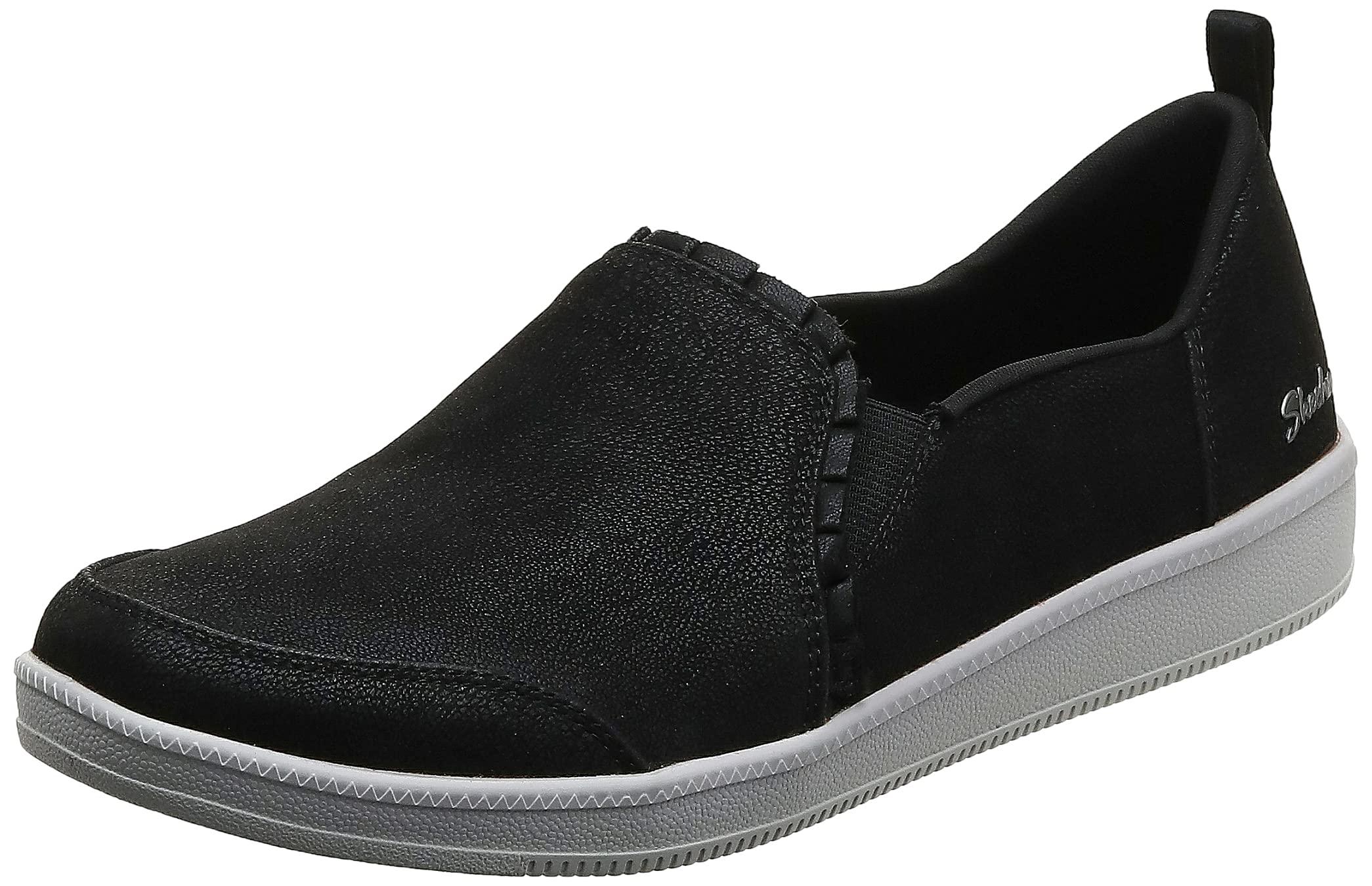 black glitter skechers
