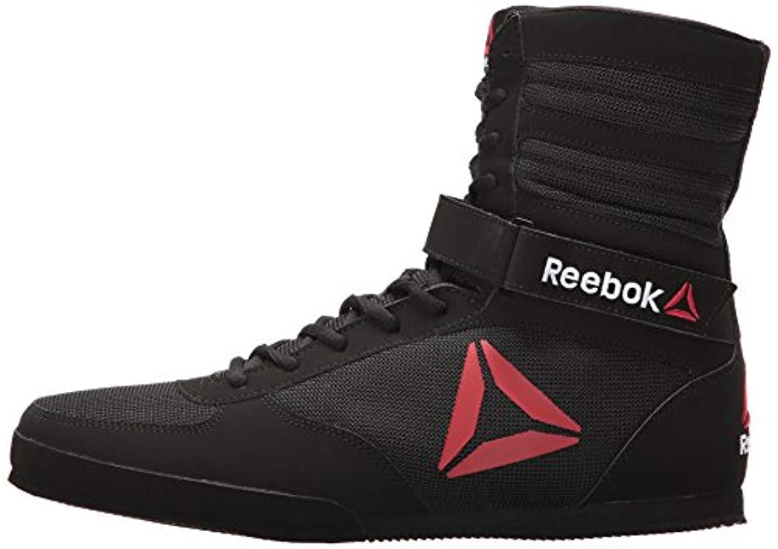 Reebok Synthetic Boot Boxing Shoe in Black for Men | Lyst