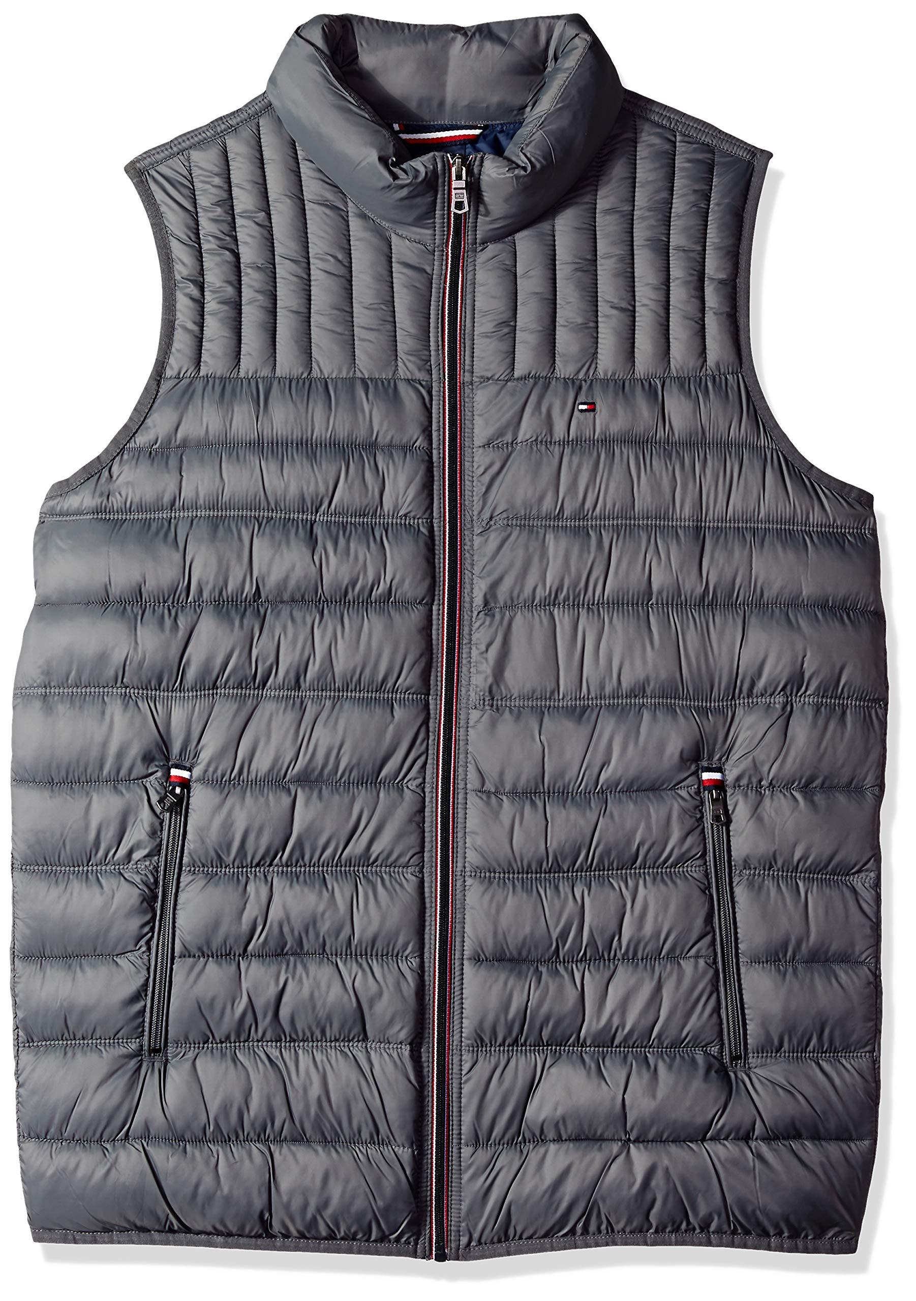 tommy hilfiger men's lightweight quilted ultra loft packable puffer jacket