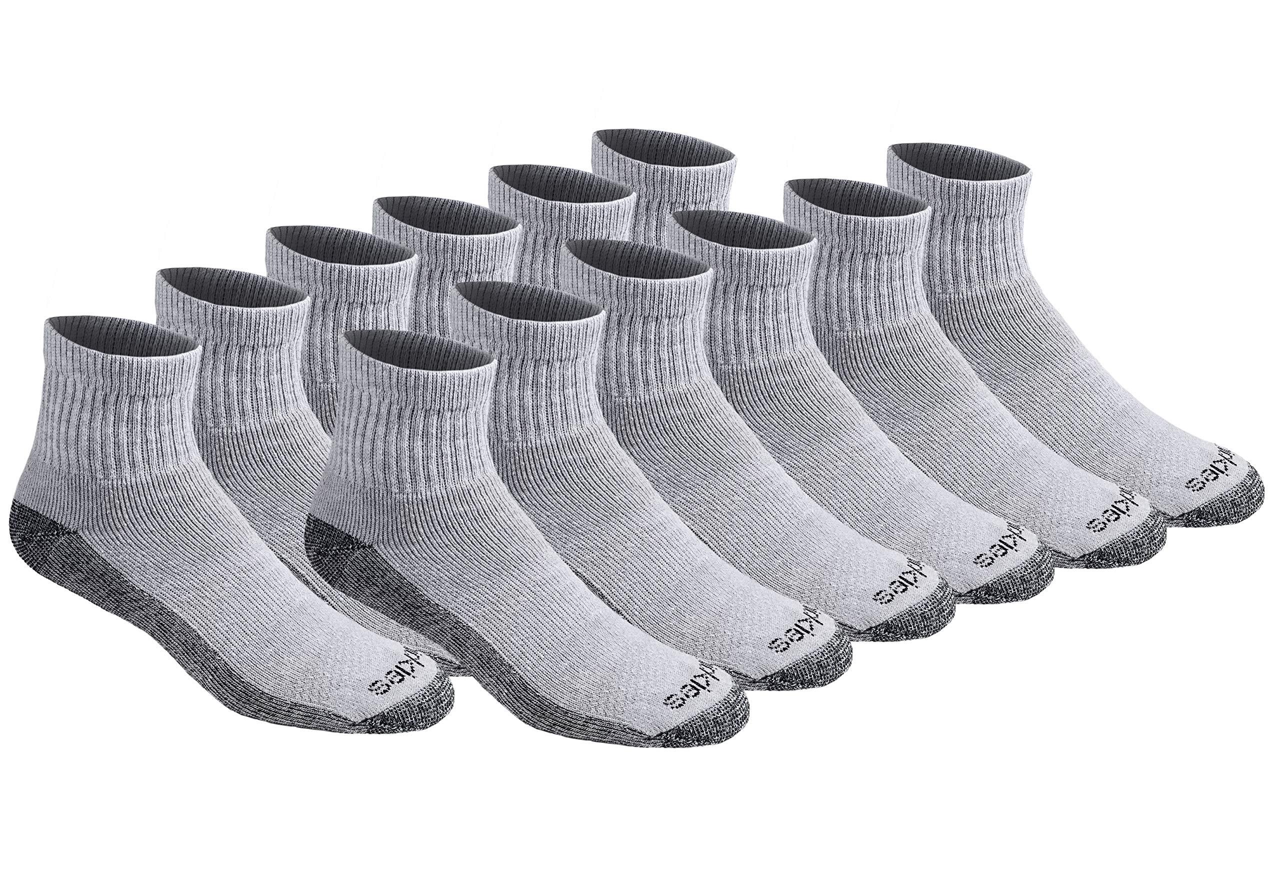 Dickies Dritech Moisture Control Quarter Socks Multipack in Gray for