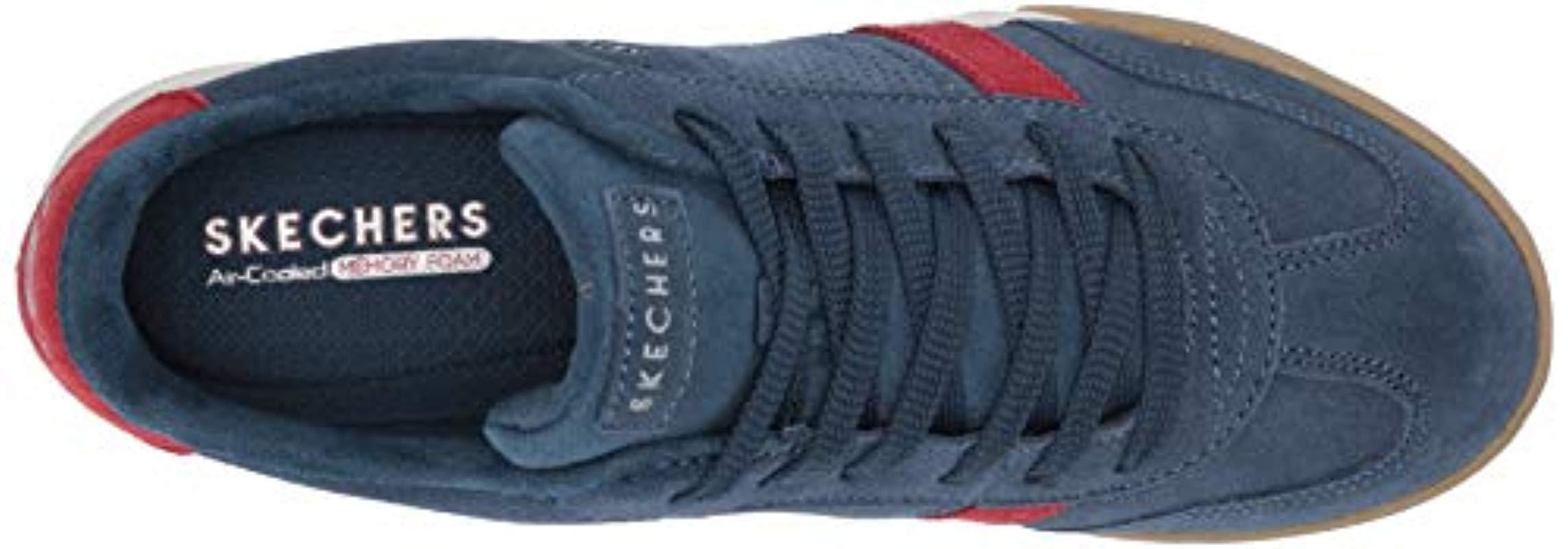 skechers zinger 2.0 suede retro trainer