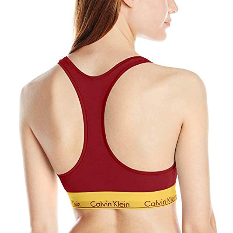 Maroon calvin klein best sale bra