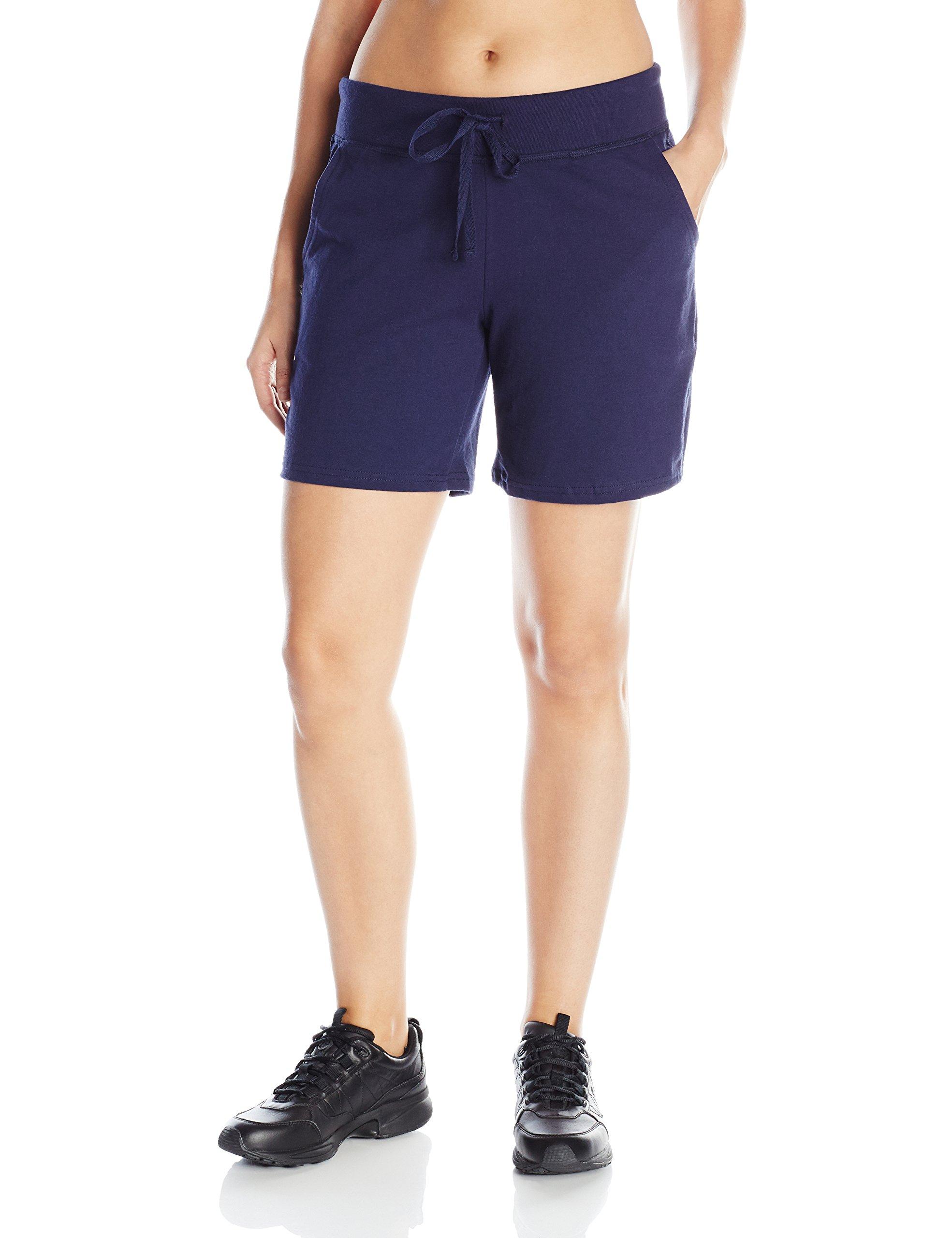 Hanes Cotton Jersey Short in Navy (Blue) Lyst