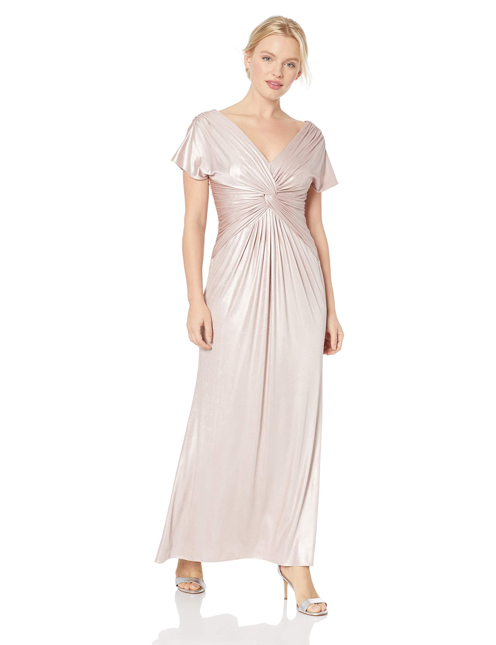 Adrianna papell twisted metallic gown Clearance