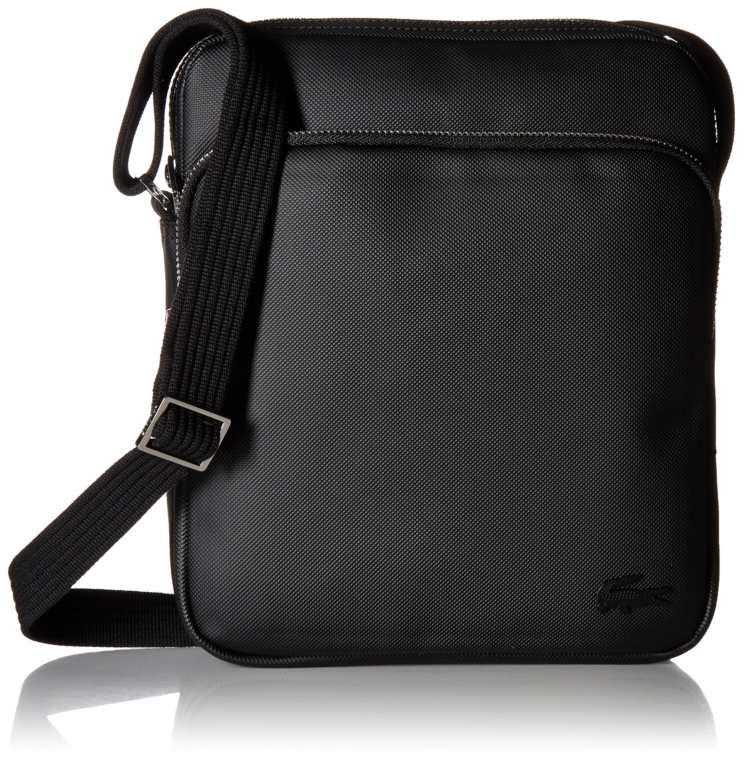 Lacoste S Classic Petit Pique Double Bag Messenger Bags in Black for Men -  Lyst
