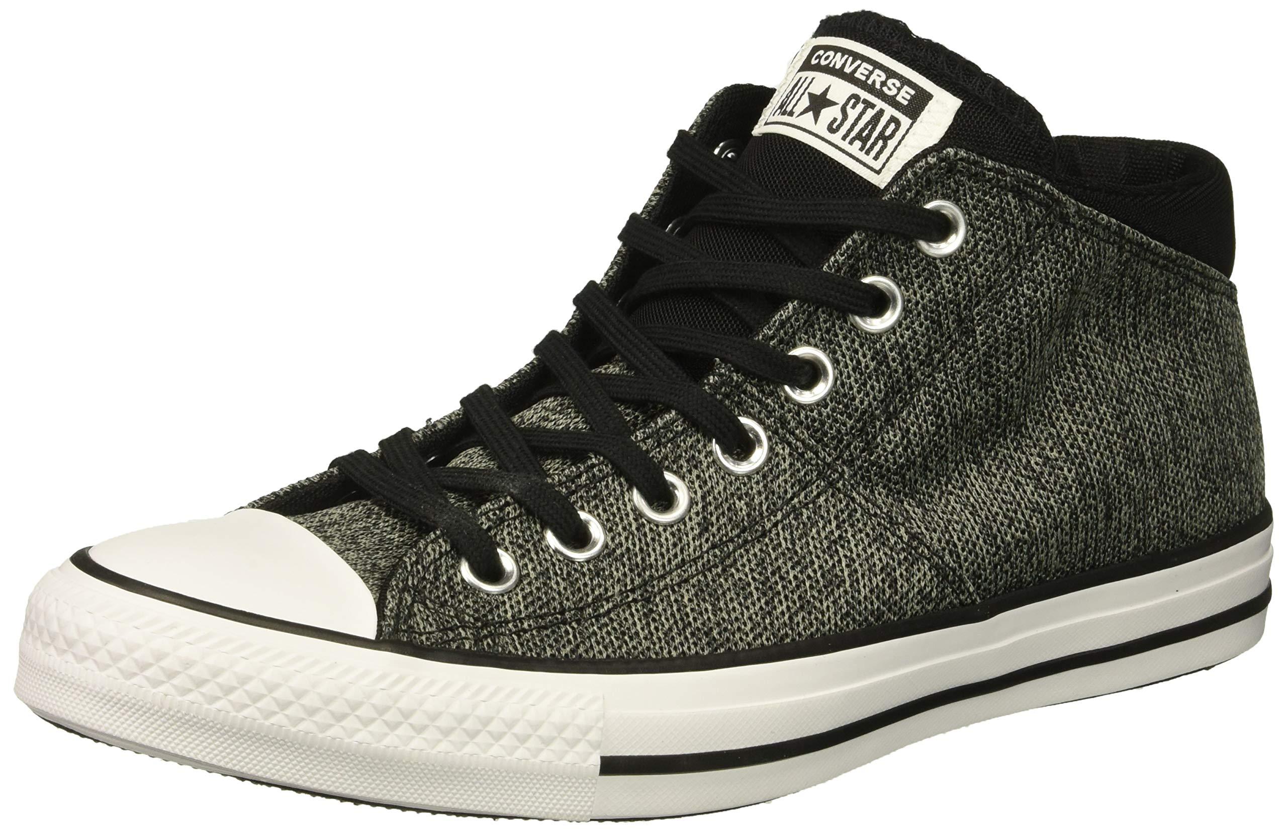 Converse Chuck Taylor All Star Knit Madison Mid Sneaker in Black | Lyst